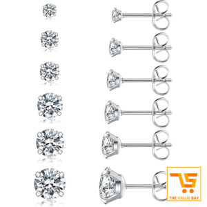 6 Pairs Stud Earrings Set