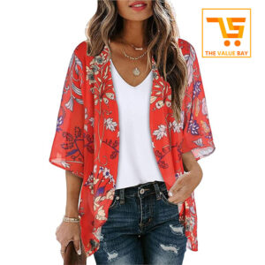 Women's Summer Boho Floral Print Wide-Leg Jumpsuit with Pockets