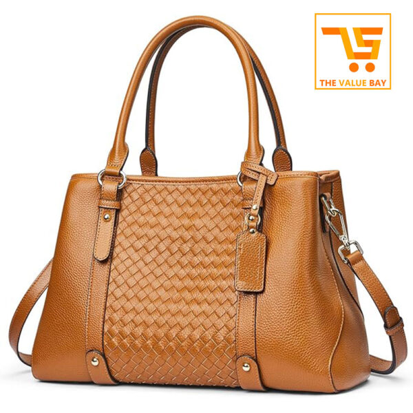 Structured Leather Satchel