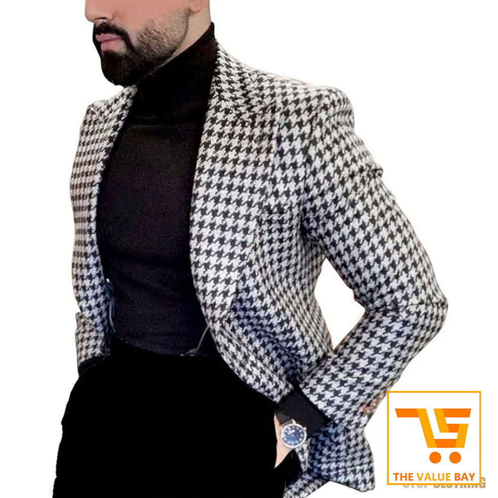 Men's Houndstooth Blazer